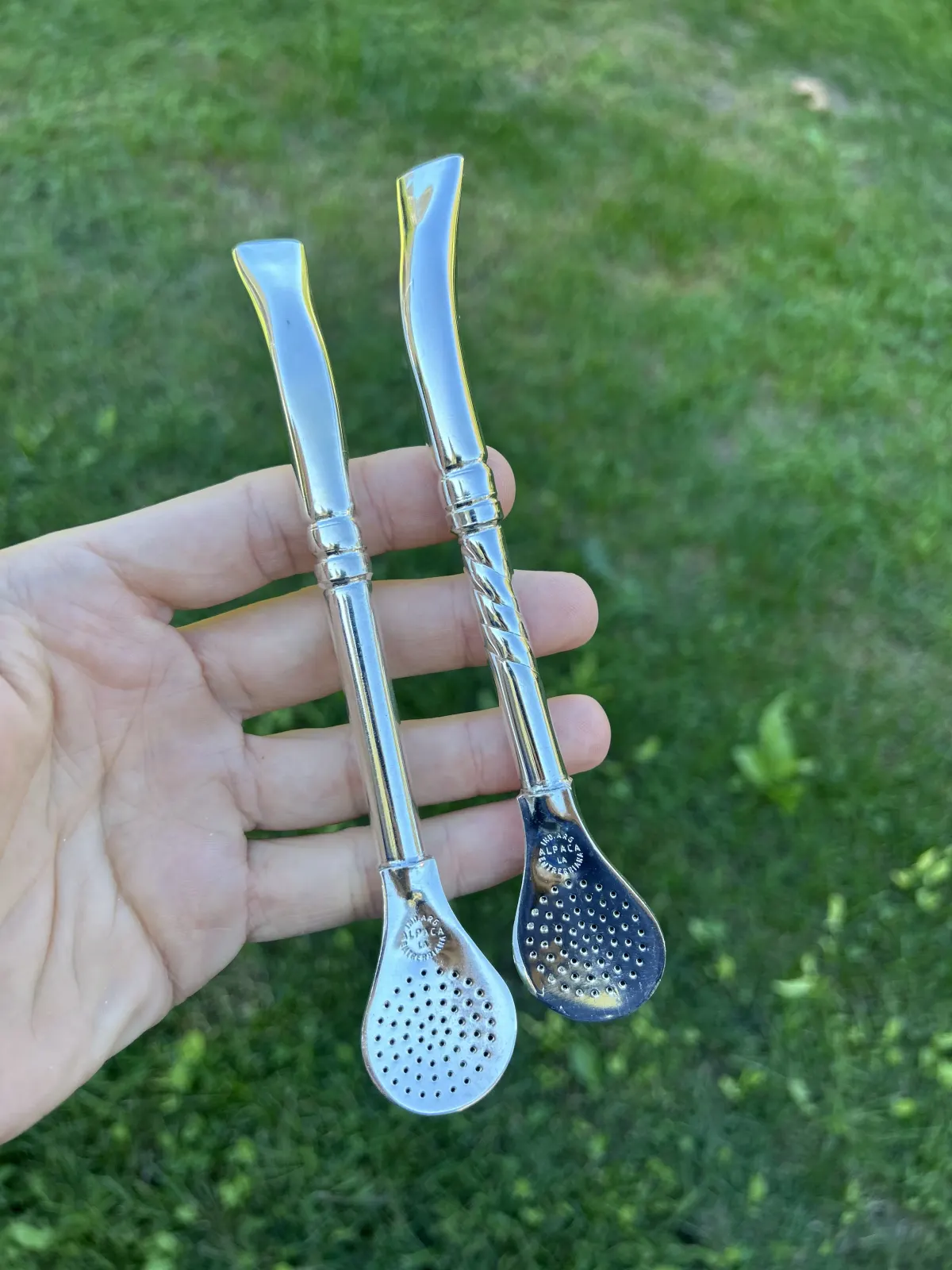Silver-plated alpaca pico de loro bombillón